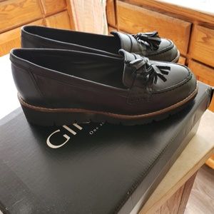 Girotti Brand New Black Leather Loafers